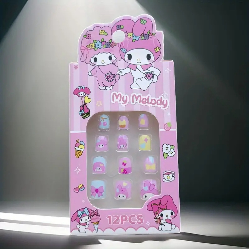 #MEL-050 My Melody Press-On Nails for toddlers 3-5 yrs